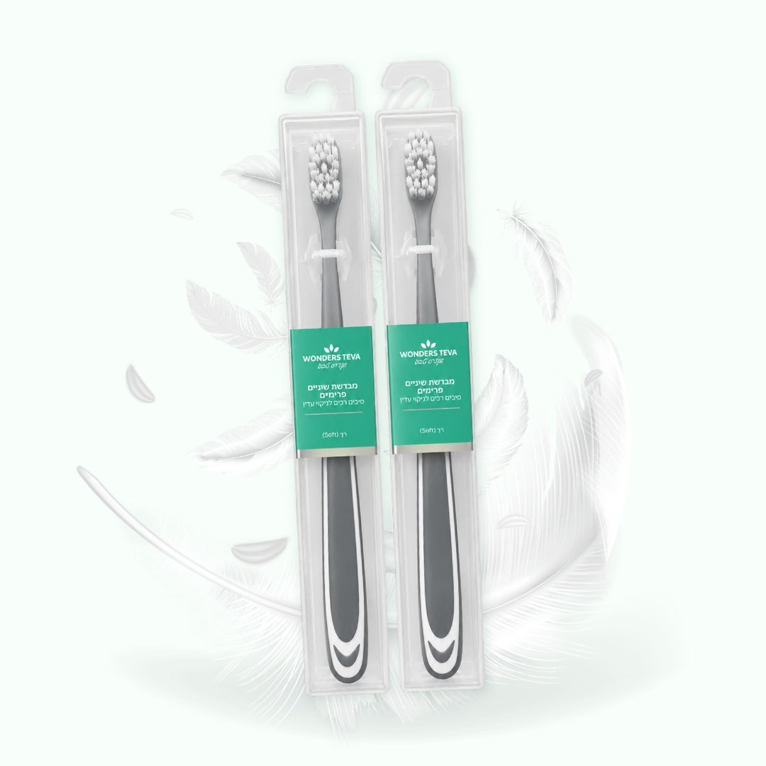 Wonders Toothbrush - זוג מברשות רכות פרימיום